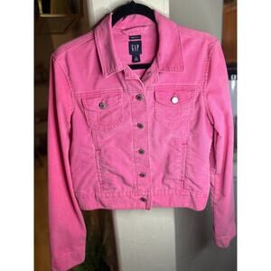 Gap Womens Pink Corduroy Jacket Size M 4-8
